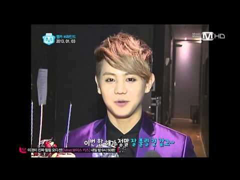 [1080] 130110 Mnet Wide MCD #1 behind stage Yoseob cut