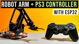 Download the video "Robot Arm with PS3 Controller and ESP32 | Record and Play feature 🔥"