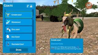 How to get cheerleader goat in Goat Simulator 2021 mobile
