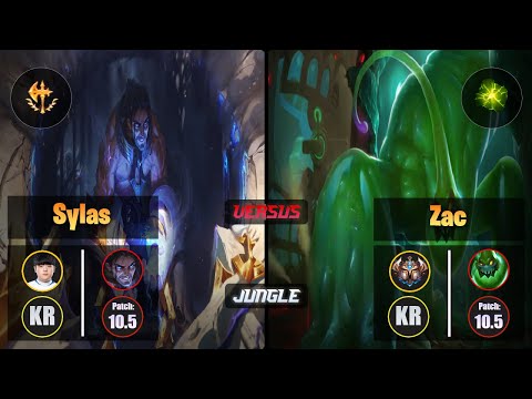Canyon SYLAS (Jungle) [Conqueror] VS ZAC - Challenger KR Patch 10.5