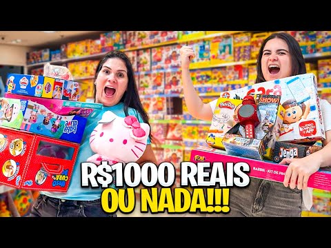 DESAFIO 1000 REAIS NA LOJA DE BRINQUEDO OU PERDE TUDO!