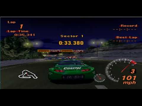 Gran Turismo 2 Time Trial Rome Night Reverse