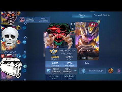 ENEMY SURPRISED MY TOP GLOBAL POPOL WITH NEW SKIN🤯💀 #MLBBCreator #MLBBALLSTAR #MLBB