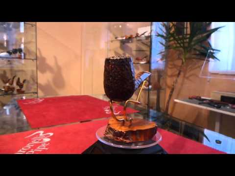 Brand new briar pipe PARONELLI half bent chimney sandblast handmade -  eBay number: 401115644073