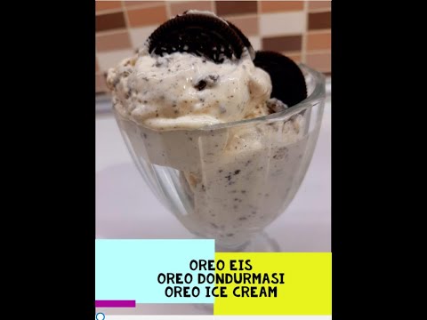 Grundrezept für Eis mit Eismachine | Oreo Eis Selbstgemacht |  Oreo Ice Cream | Oreo Dondurması