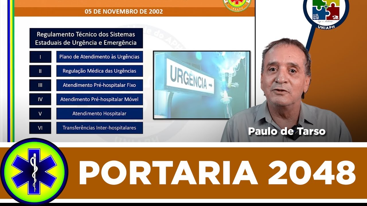 OS 7 CAPÍTULOS DA PORTARIA 2048 - "A BÍBLIA DAS URGÊNCIAS, EMERGÊNCIAS E APH"