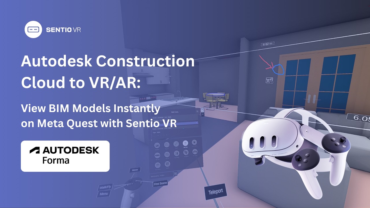 Autodesk Construction Cloud to VR/AR:  View BIM Models Instantly on Meta Quest with Sentio VR