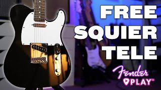 Video thumbnail for I got a FREE Guitar from Fender Play - Squier Bullet Telecaster by Jon Mihail