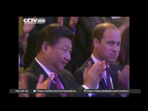 China's President attends a cultural exchange event in London