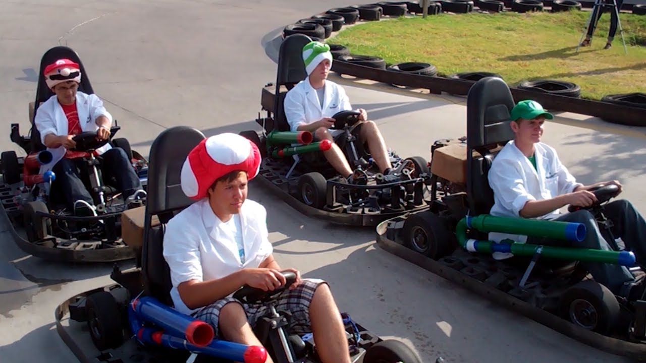 Real Mario Kart Race Features Working Weapons And Items