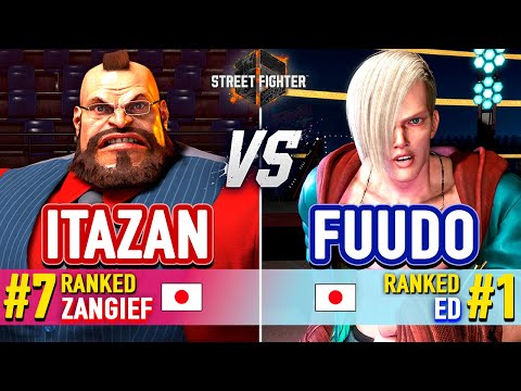 SF6 🔥 ITABASHI (#7 Ranked Zangief) vs FUUDO (#1 Ranked Ed) 🔥 Street Fighter 6 High Level Gameplay