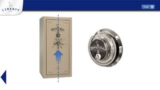 Liberty Safe - How to Operate Mechanical Lock with Key & Centered Handle