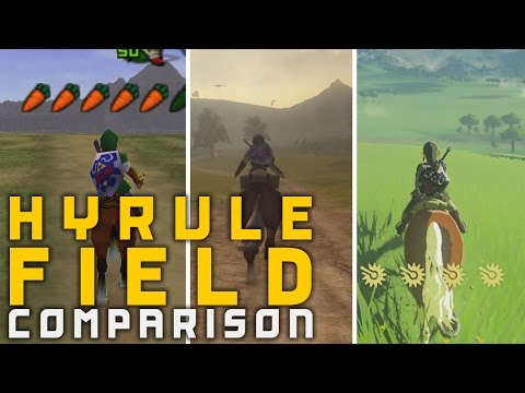 Hyrule Field Comparison Ocarina/Twilight/Breath