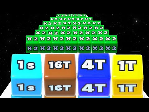 Jelly Run 2048 vs Happy Cubes 2048 - All Level Gameplay (Freepya, New Update) Math Games 
