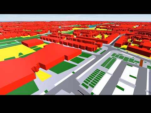 3d geographical crowd simulation model in one minute