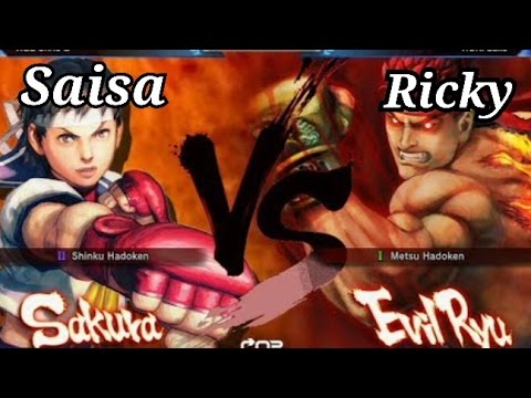 Ricky (Evil Ryu) vs Saisa (Sakura) FT5 Highlights