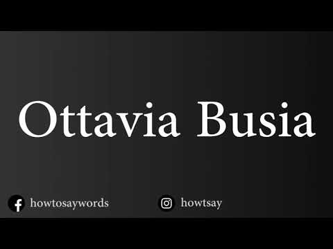 How To Pronounce Ottavia Busia