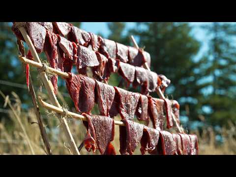 Survival Expert shows How to make JERKY in the Wilderness