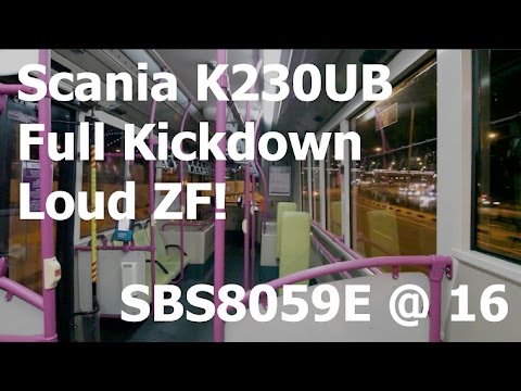 Scania K230UB Kickdowns + Loud ZF! SBS8059E on Service 16