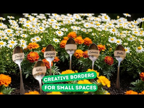 I Turned Old Spoons, Broken Glass & Plates Into Stunning Garden Borders & Backyard Fences! 15 Idea