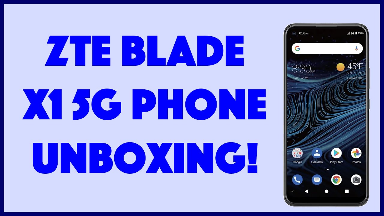 ZTE Blade X1 -- 5G Android Smartphone -- UNBOXING