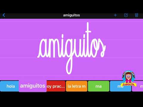 Escribiendo con Carolita la letra M