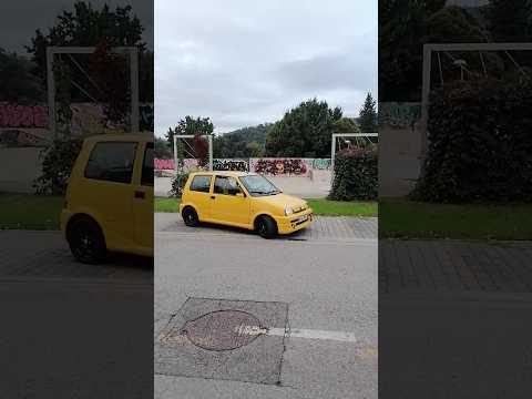 Street art  #car #fiat #cinquecento #sporting #abarth #custom #classiccars #vintagecars