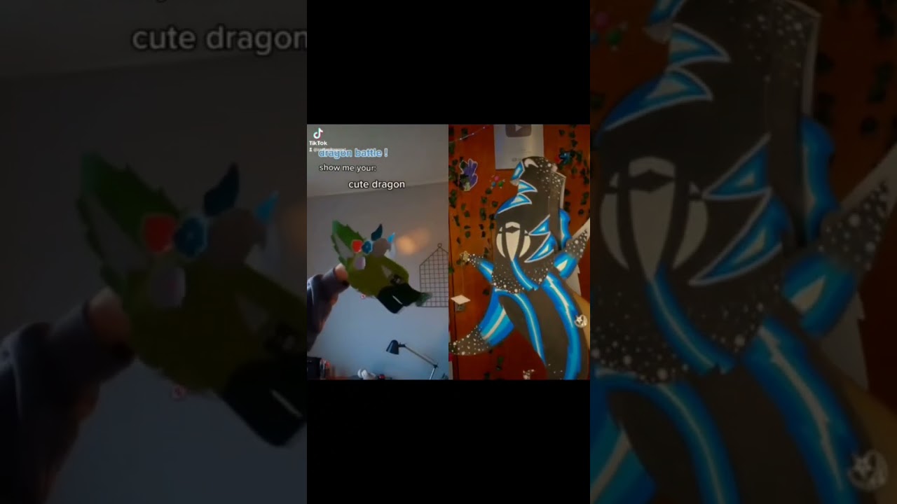 Dragon puppet duet!! #dragon #paperdragon #dragonpuppet #art #duet #fyp