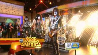 Kiss - Hell Or Hallelujah,Rock Roll All Night - Good Morning America  10-11-12.mp4