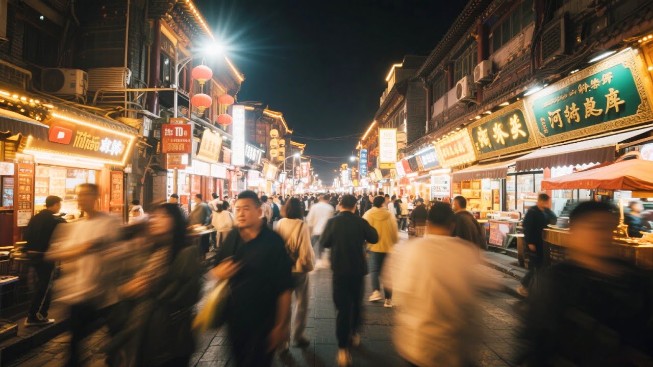 Immersive street-level walking tour through Xi An Muslim Quarter, China, showcasing authentic urban landscapes, local architecture, and the vibrant atmosphere of the city's neighborhoods