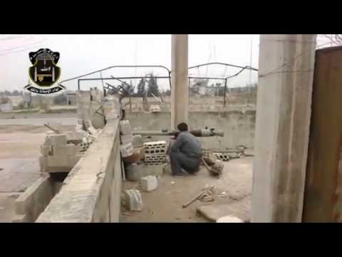 استهداف حاجز ملوك في تلبيسة في ريف حمص بقذيفة اس بي جي 9 من قبل لواء الإيمان بالله