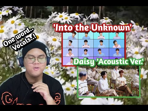 Reacting to 펜타곤(PENTAGON) - Into the Unknown (Acappella Cover) and '데이지(Daisy)' (Acoustic Ver.)