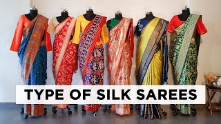 Types of Sari - Silk Sarees | पॉप्युलर  सिल्क साड़ी के types