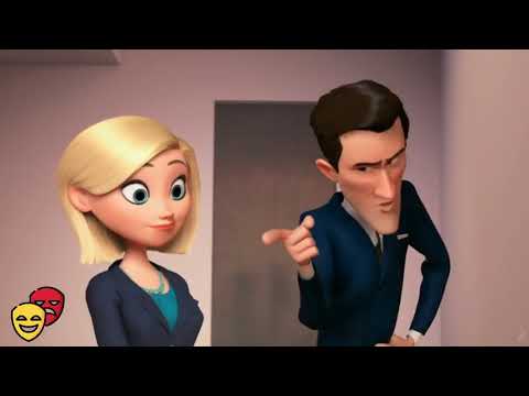 Mr. Peabody & Sherman movie trailer still with Peabody, Sherman and the WABAC time machine