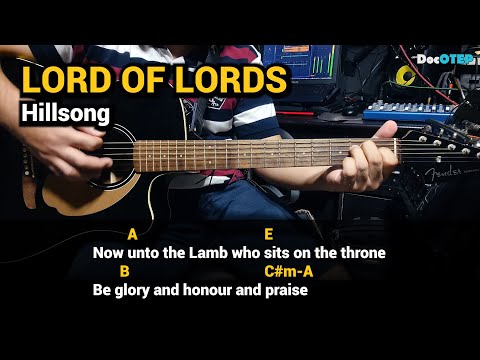 LORD OF LORDS - Hillsong (Guitar Tutorial with Chords Lyrics)
