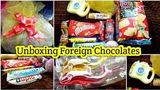 Unboxing Imported Chocolates |  Foreign Chocolates review in tamil | Reeza vlog #ramadan Tamil vlogs