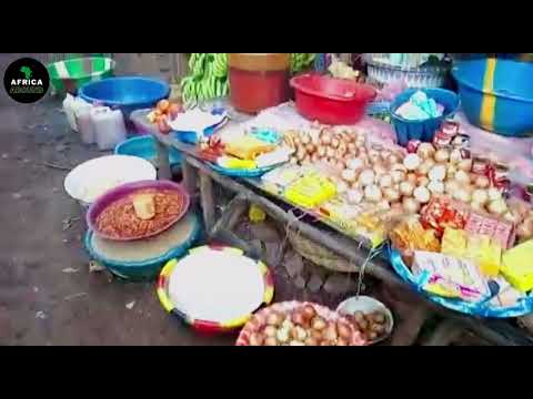 Africa Street Market In Sierra Leone, Kambia (Africa Village Life)
