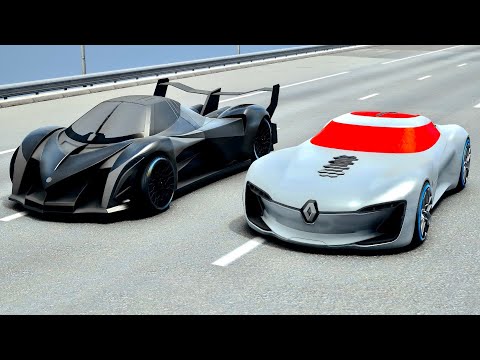 Renault Trezor vs Devel Sixteen 2014 - Drag Race 20 KM