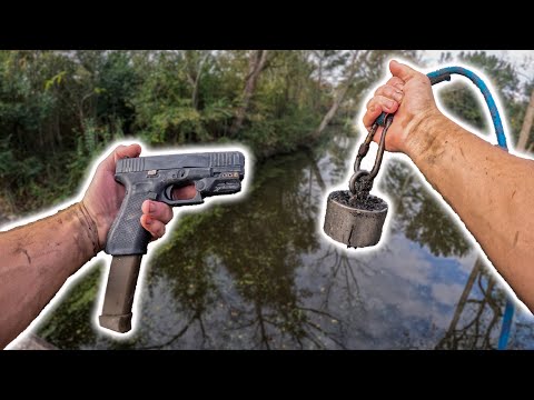 No Way! I Found A FULLY Automatic Pistol While Magnet Fishing - Unreal Day Of Magnet Fishing