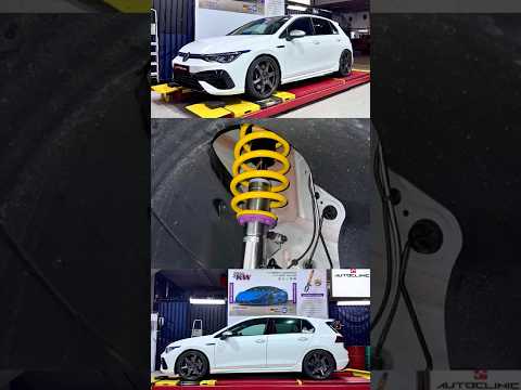 VW Golf R MK8 on KW V3 coilovers I Sharper control, Added comfort, and a bold new stance 😉