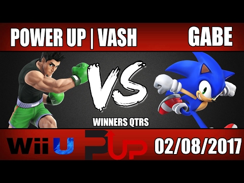 PowerUp | Vash (Little Mac) vs Gabe (Sonic) - Wii U Winners Quarters - SOS