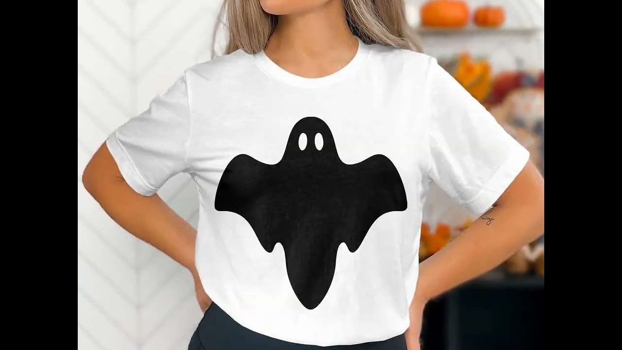 Ghost Silhouette SVG, Halloween Clipart, Spooky Ghost Vector, Haunted Outline Digital Cut File