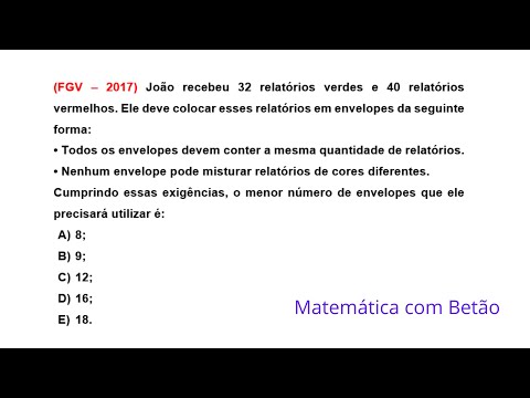 QUESTÃO QUENTE DA BANCA FGV | Questão de Matemática de concurso