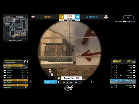 AmaNek Insane WallBang | G2 Esports Vs Heroic