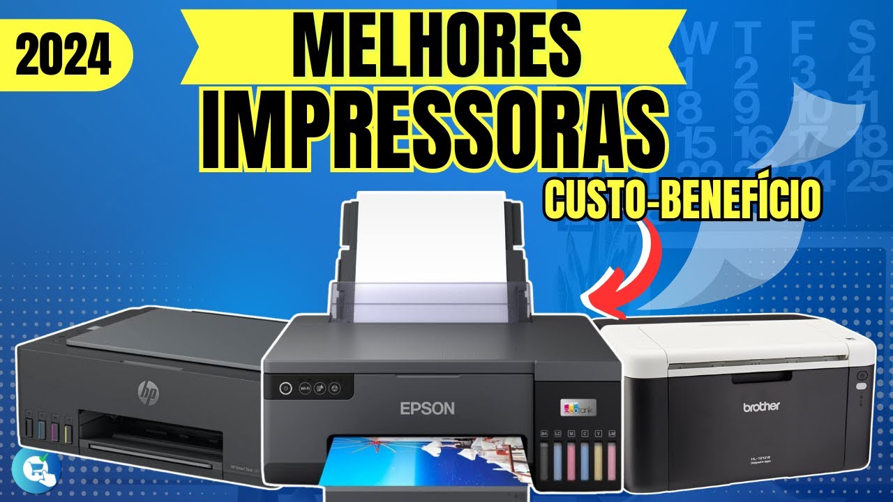 Qual melhor IMPRESSORA de 2024?! // TOP 5 para uso doméstico, Laser, Tinta, Multifuncional e etc!