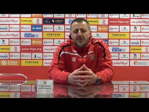 Konferencja prasowa po meczu Odra Opole - Górnik Łęczna