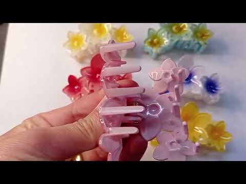 PIRANHA MÉDIA DE PLÁSTICO 3 FLORES 6,5 CM