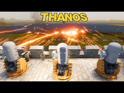 100 PHALANX Protect FORTRESS FROM THANOS ARMY | Ultimate Epic Battle Simulator 2 UEBS 2