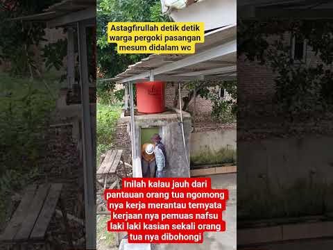 viral#pasangan mesum ketangk4p warga didalam wc