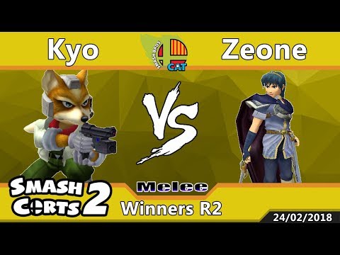 SmashCorts #2: Arcadian - SSBM - Kyo (Fox) vs Zeone (Marth) - Winners R2